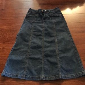 Cato girls long denim skirt